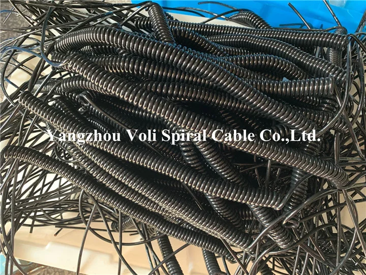 Spiral Cable Manufacturer Spring Wire Factory Customization Coiled Cable Wire