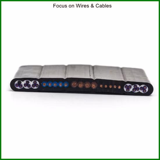 2,5 mm 4 mm flexíveis que dobram facilmente cabos de elevador planos para equipamentos de guindaste de elevação