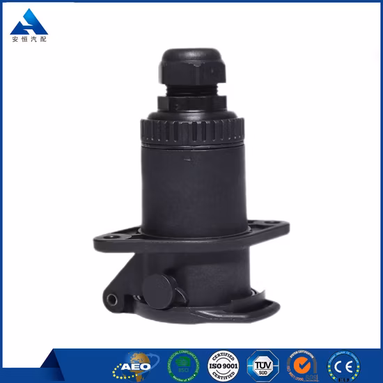 Fio de nylon para reboque de caminhão, 7m, preto, elétrico, sete núcleos, mola, bobina suzie, cabo de alimentação espiral, quente de vendas