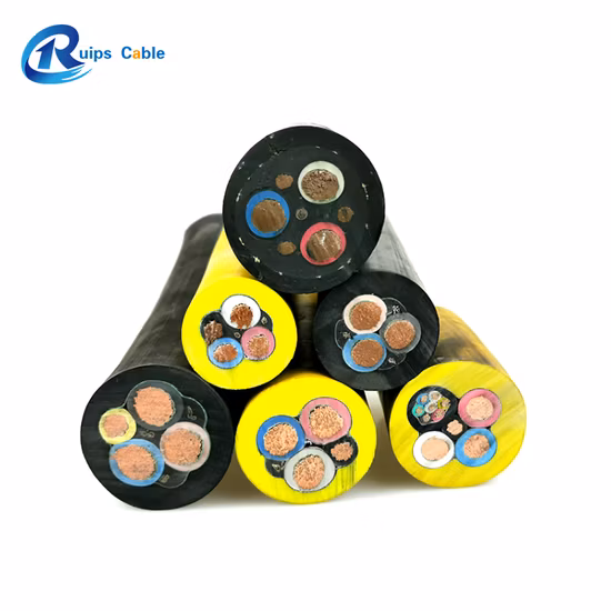 Cabos de elevação de mina subterrânea Ntmtwoeu para tambores espirais únicos e tambores cilíndricos 600/1000V