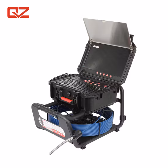 Carretel de cabo de 50 m com câmera de encanamento de 12,8 mm para tubulações comerciais e residenciais